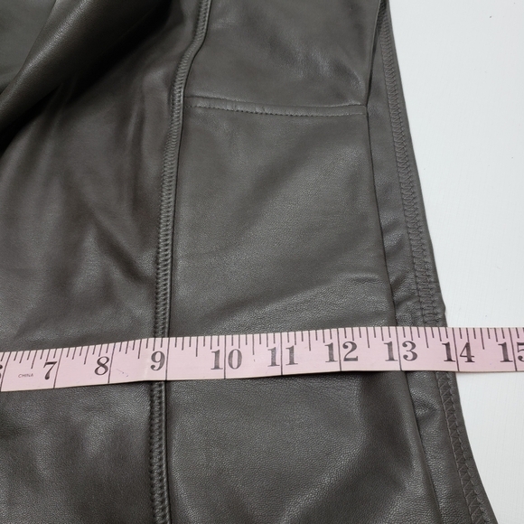 7 For All Mankind Brown Faux Leather Leggings Women's Plus Size 2X - Picture 11 of 14